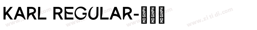 Karl Regular字体转换